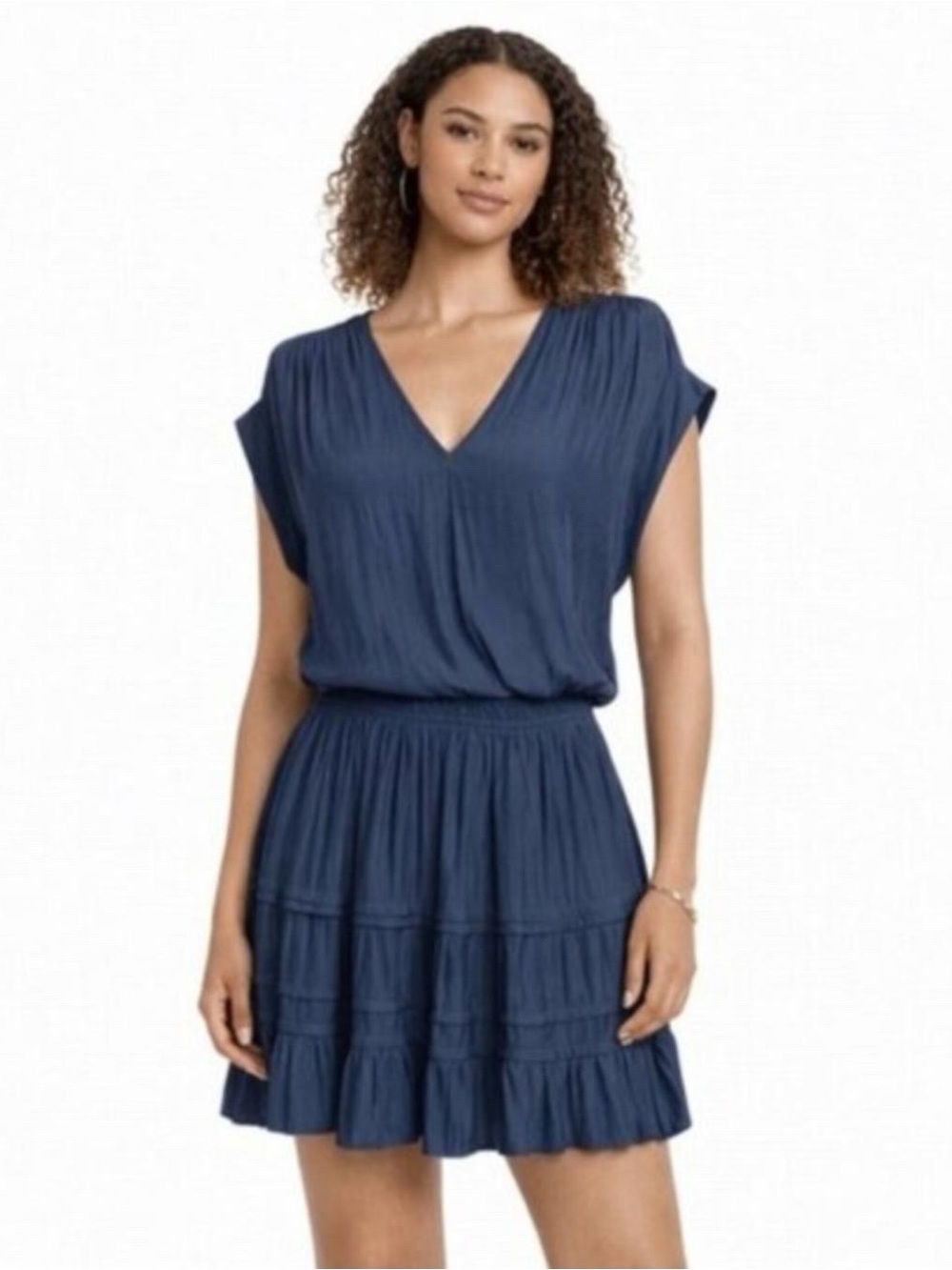 Ramy Brook Navy Blue Vanessa Mini Dress